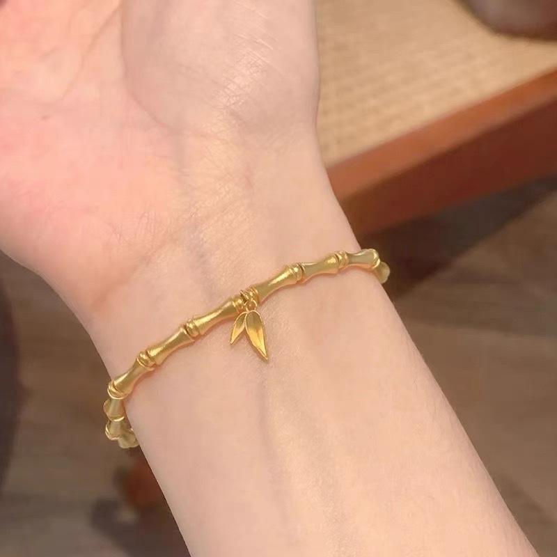 NO:109841,Ancient and sleek inheritance bamboo bracelet women's new style retro bamboo high-rise bracelet yellow women's style, jewelry boutique, bracelet19860909古弛传承竹节手链女新款复古竹子节节高升手串黄色女款,饰品精品,bracelet,Jewelry