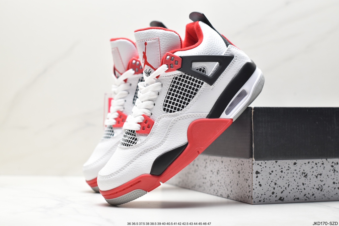 Nike Air Jordan 4 Retro OG ”Fire Red” Michael Jordan AJ4 mid-top basketball shoes 408452-116