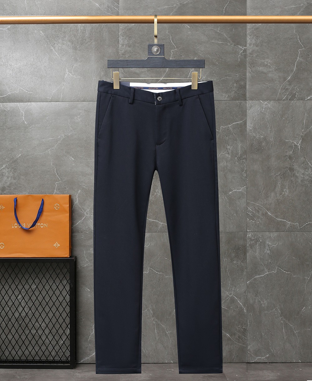 Louis Vuitton Clothing Pants & Trousers Black Blue Grey Men Spandex Fashion Casual