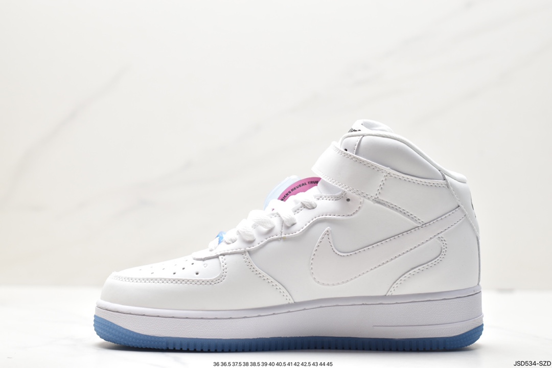 200 耐克Air Force 1 '07 LX "白蓝粉热感应 DA8301-100