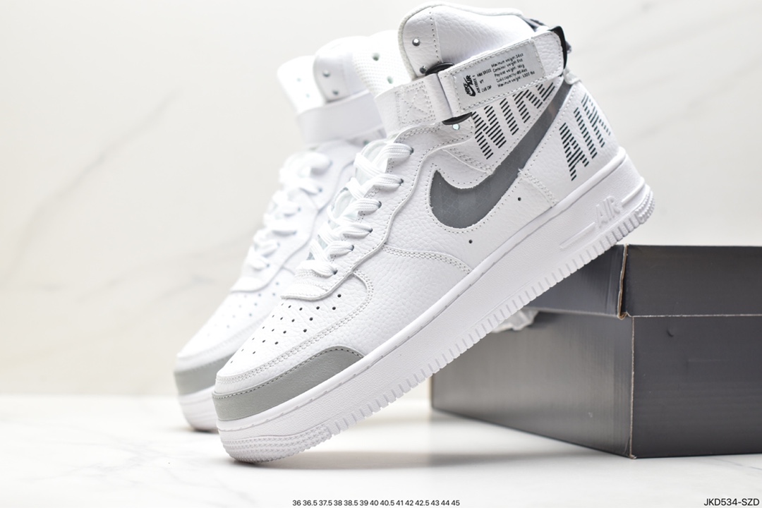 Nike Air Force 1 High 07 LV8 Letter Snake Pattern Air Force One High Top All-match Casual Shoes CQ0449-100