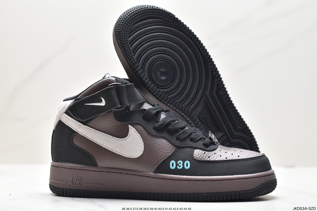 Nike Air Force 1 High 07 LV8 Letter Snake Pattern Air Force One High Top All-match Casual Shoes CQ0449-100