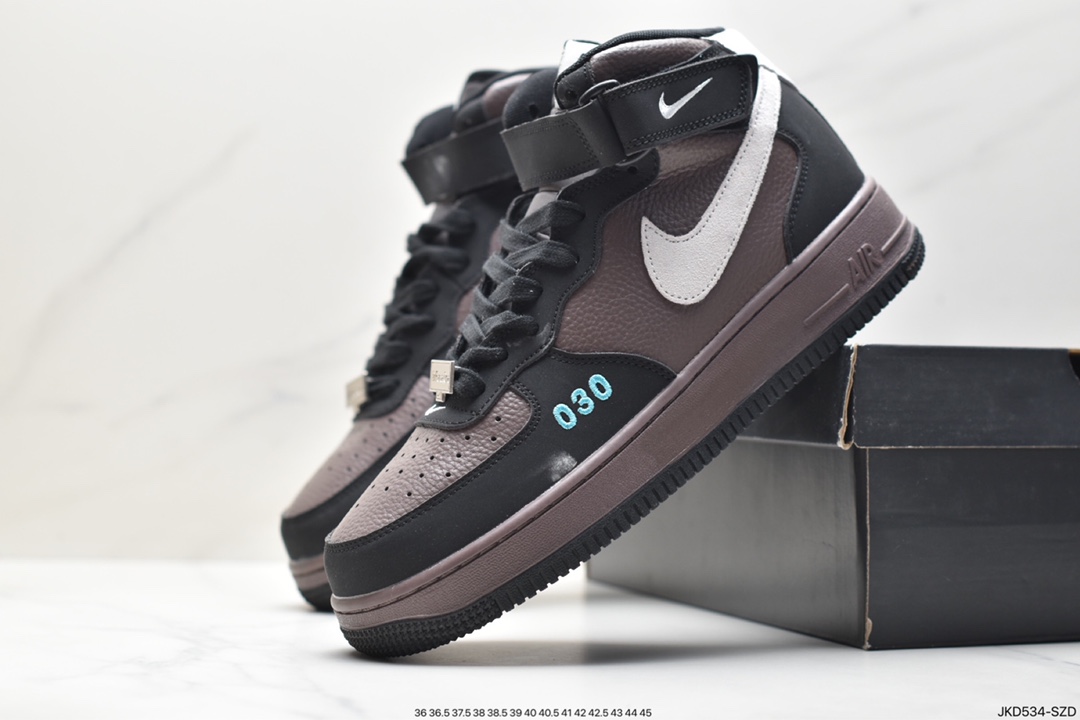 Nike Air Force 1 High 07 LV8 Letter Snake Pattern Air Force One High Top All-match Casual Shoes CQ0449-100