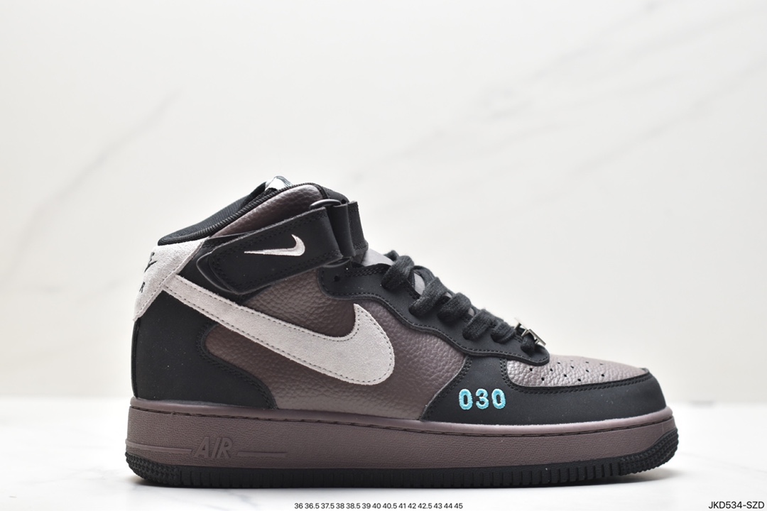 Nike Air Force 1 High 07 LV8 Letter Snake Pattern Air Force One High Top All-match Casual Shoes CQ0449-100