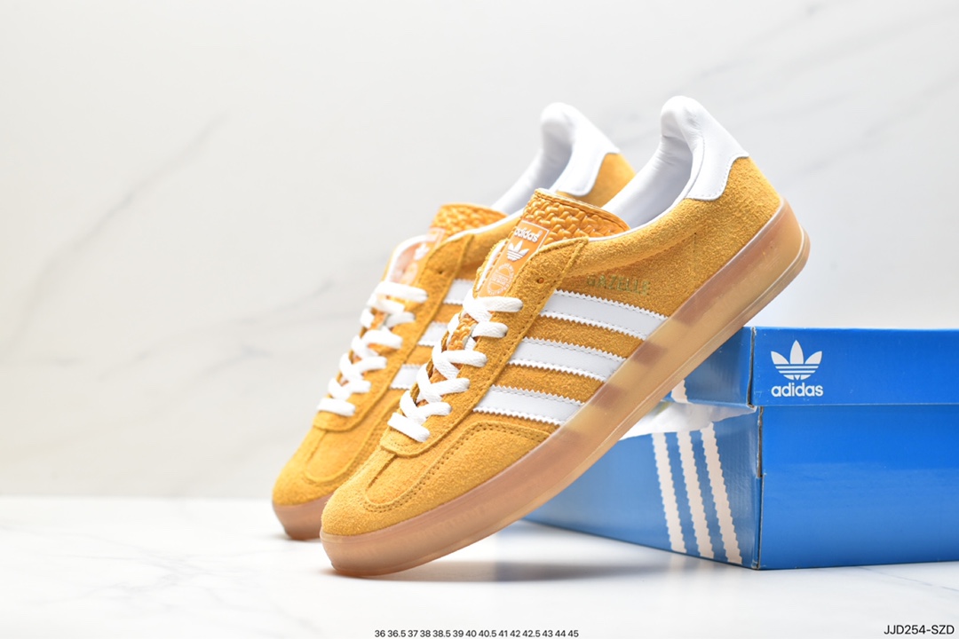 Adidas Originals Gazelle Indoor Trefoil Retro Anti-slip Wear-resistant Low-top Sneakers HQ8717