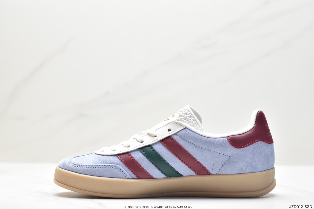 Adidas Originals Gazelle Indoor Trefoil Retro Anti-slip Wear-resistant Low-top Sneakers HQ8717