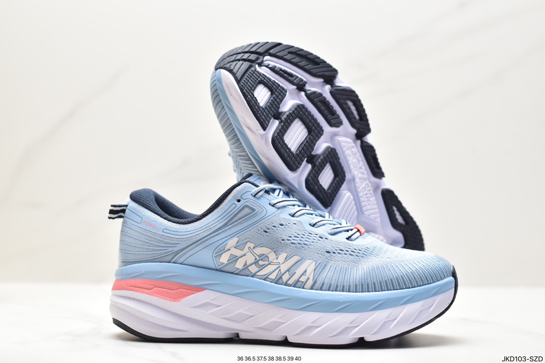 HOKA ONE ONE Bondi 7 Shawn Yue's same functional cushioning running shoes