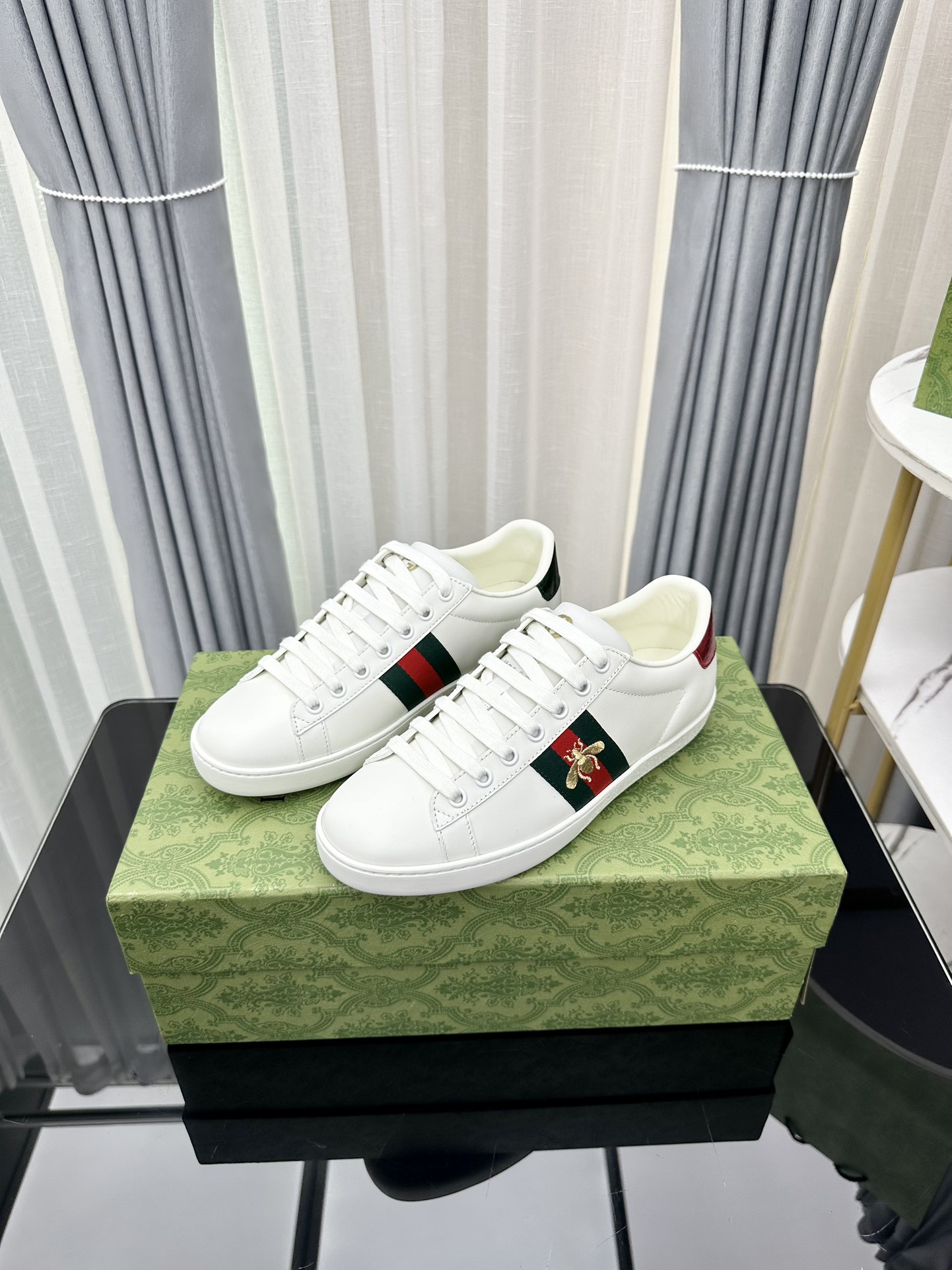 versión superior Gucci2023 principios de la primavera Gucci G casa pequeños zapatos blancos últimos 