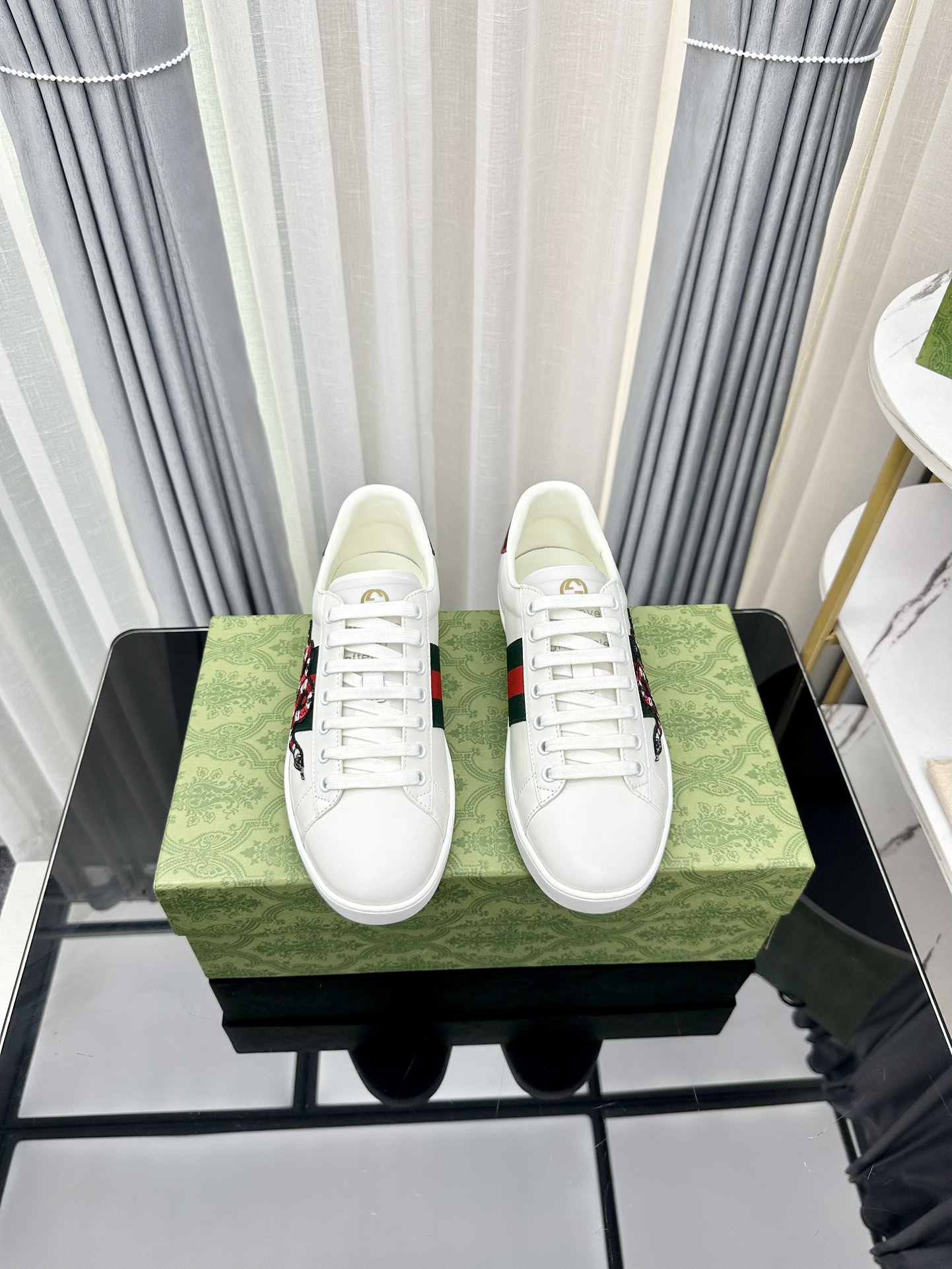 precio de fábrica Top versión Gucci 2023 principios de la primavera Gucci G casa zapatos blancos últ