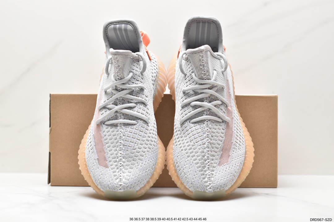 Adidas Yeezy 350 V2 hollow silk translucent breathable mesh material jogging shoes EG7491