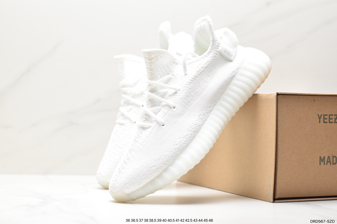 110  Kanye West x adidas Yeezy Boost 350 V2 爆米花中底休闲运动慢跑鞋 EG7491