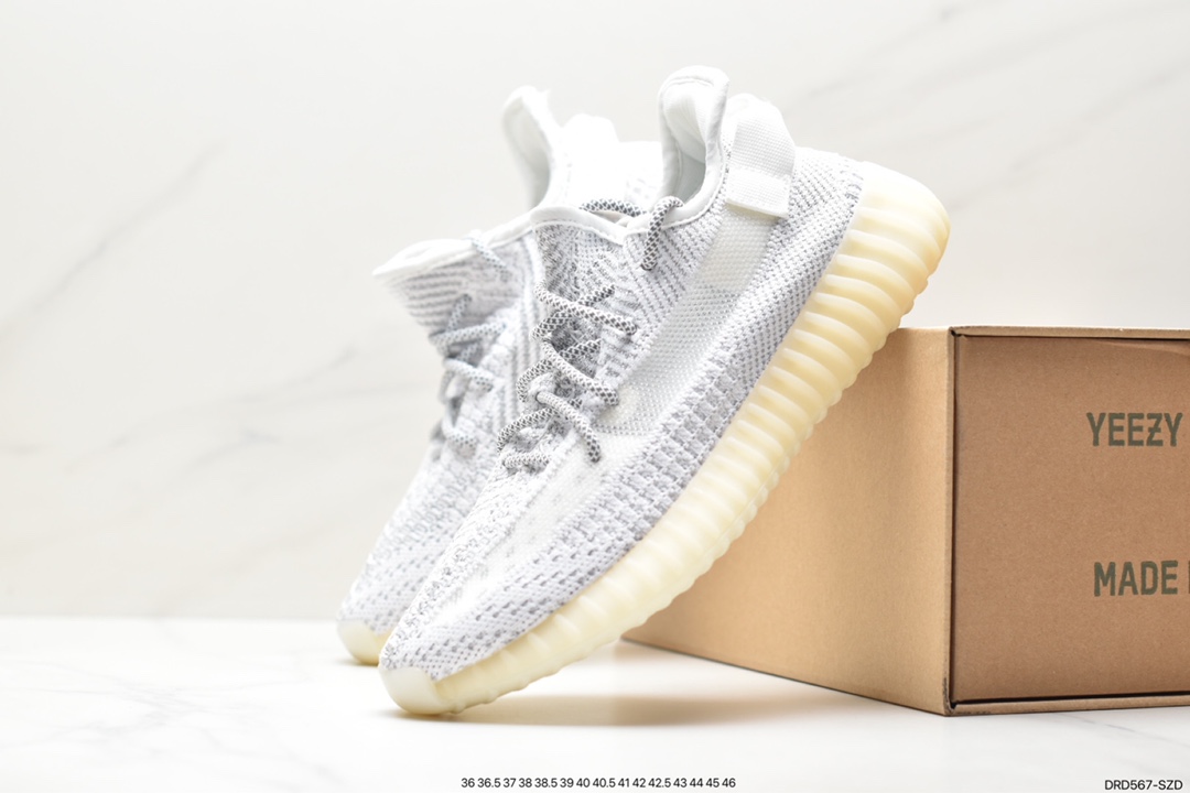 110  Kanye West x adidas Yeezy Boost 350 V2 爆米花中底休闲运动慢跑鞋 EG7491