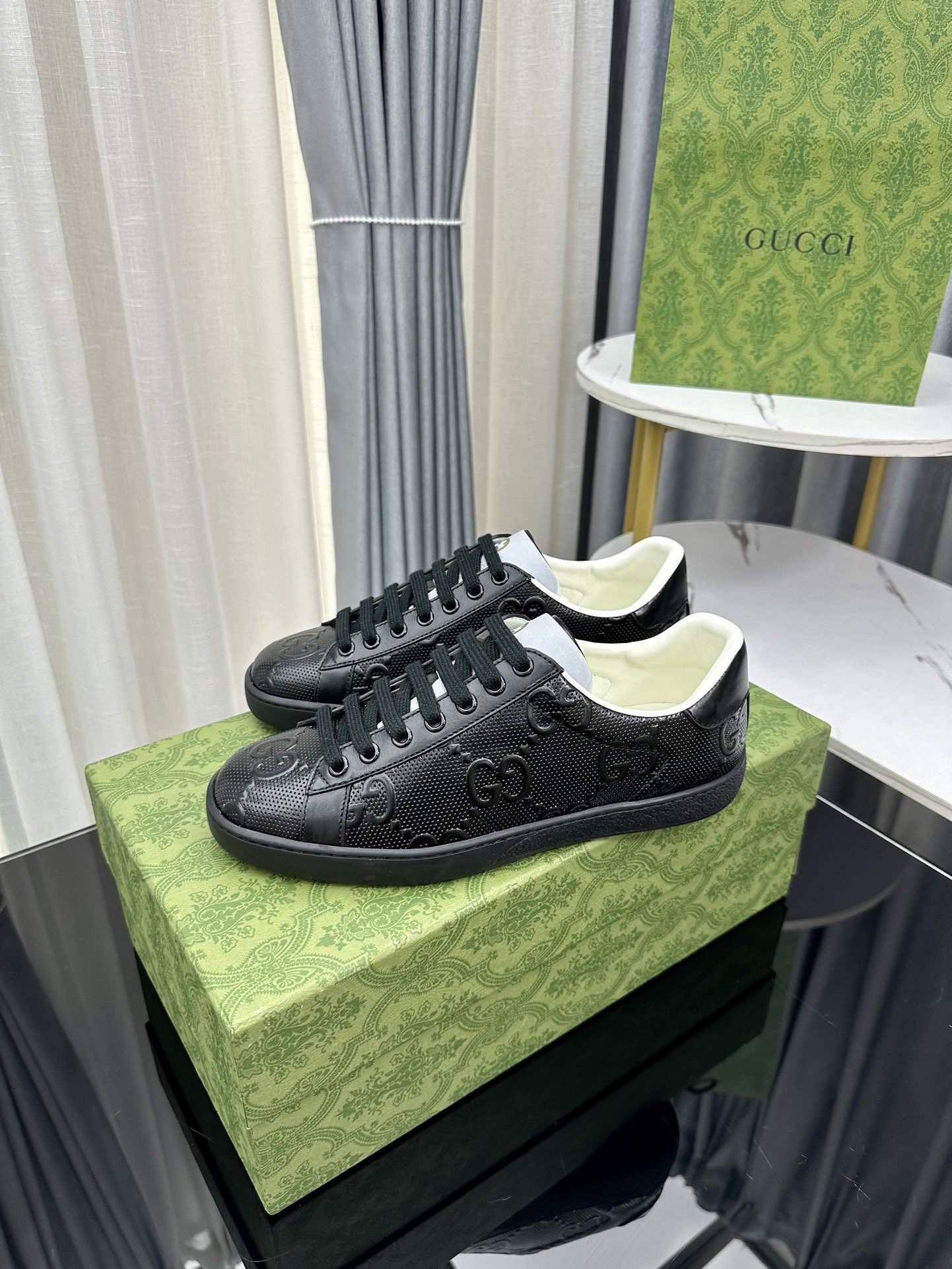 precio de fábrica versión superior Gucci 2023 principios de la primavera Gucci G casa pequeños zapat