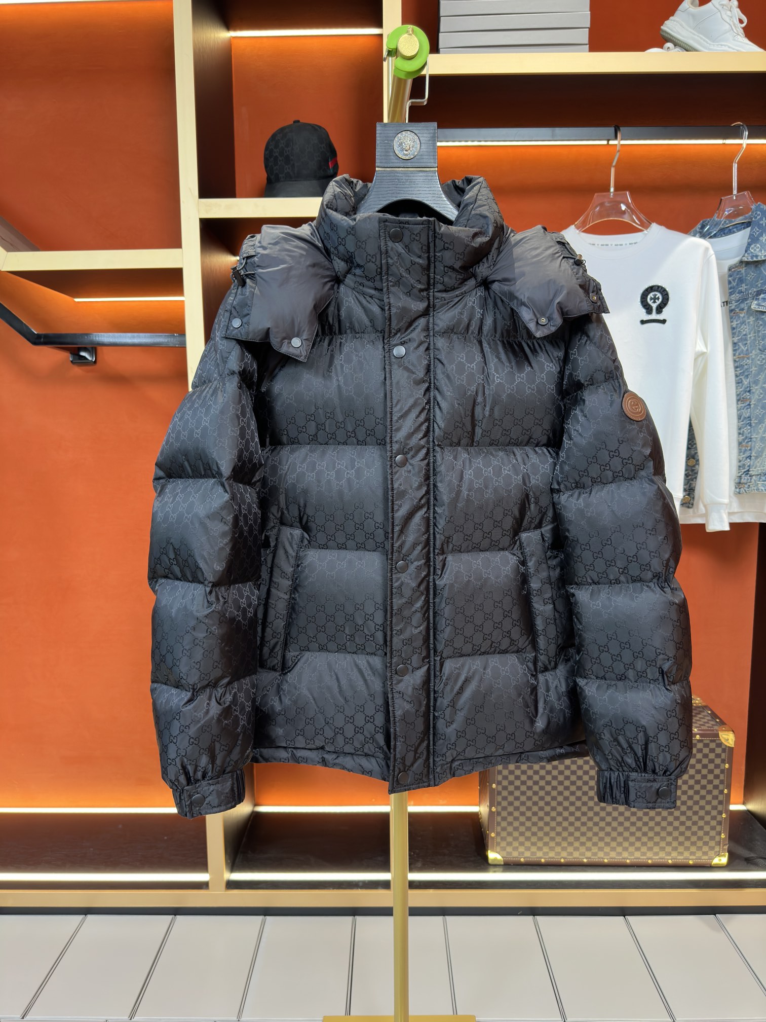 Guangzhou high-quality Gucci autumn/winter down jacket, 1:1 custom, 90% white duck down, unisex sizes M-XXXL.-Big cat