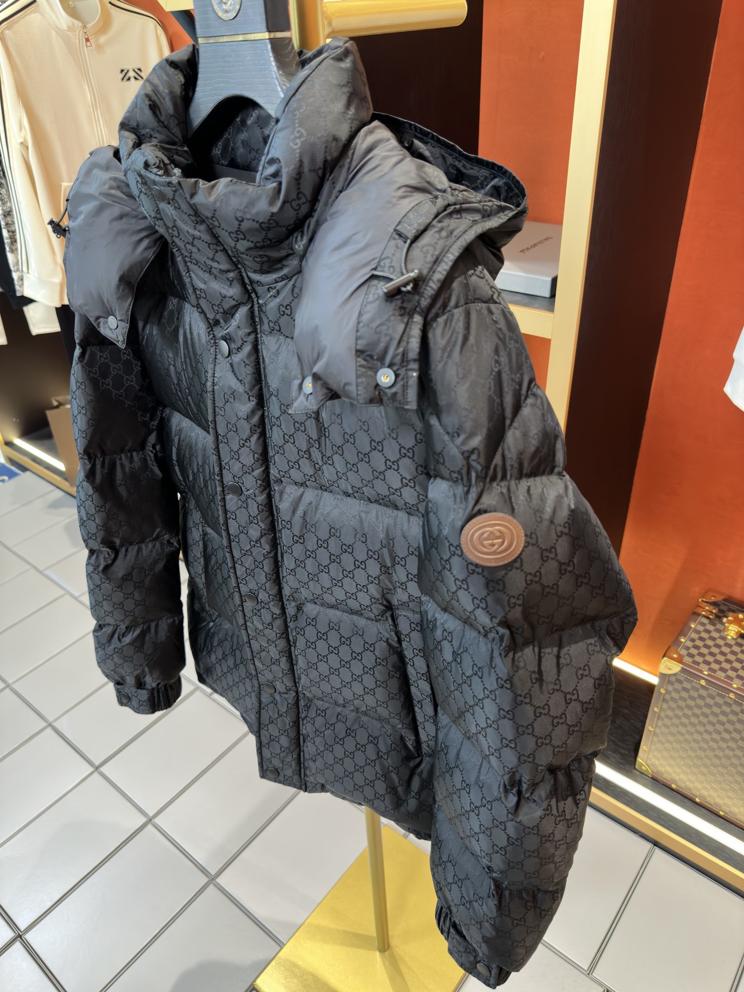 Guangzhou high-quality Gucci autumn/winter down jacket, 1:1 custom, 90% white duck down, unisex sizes M-XXXL.-Big cat
