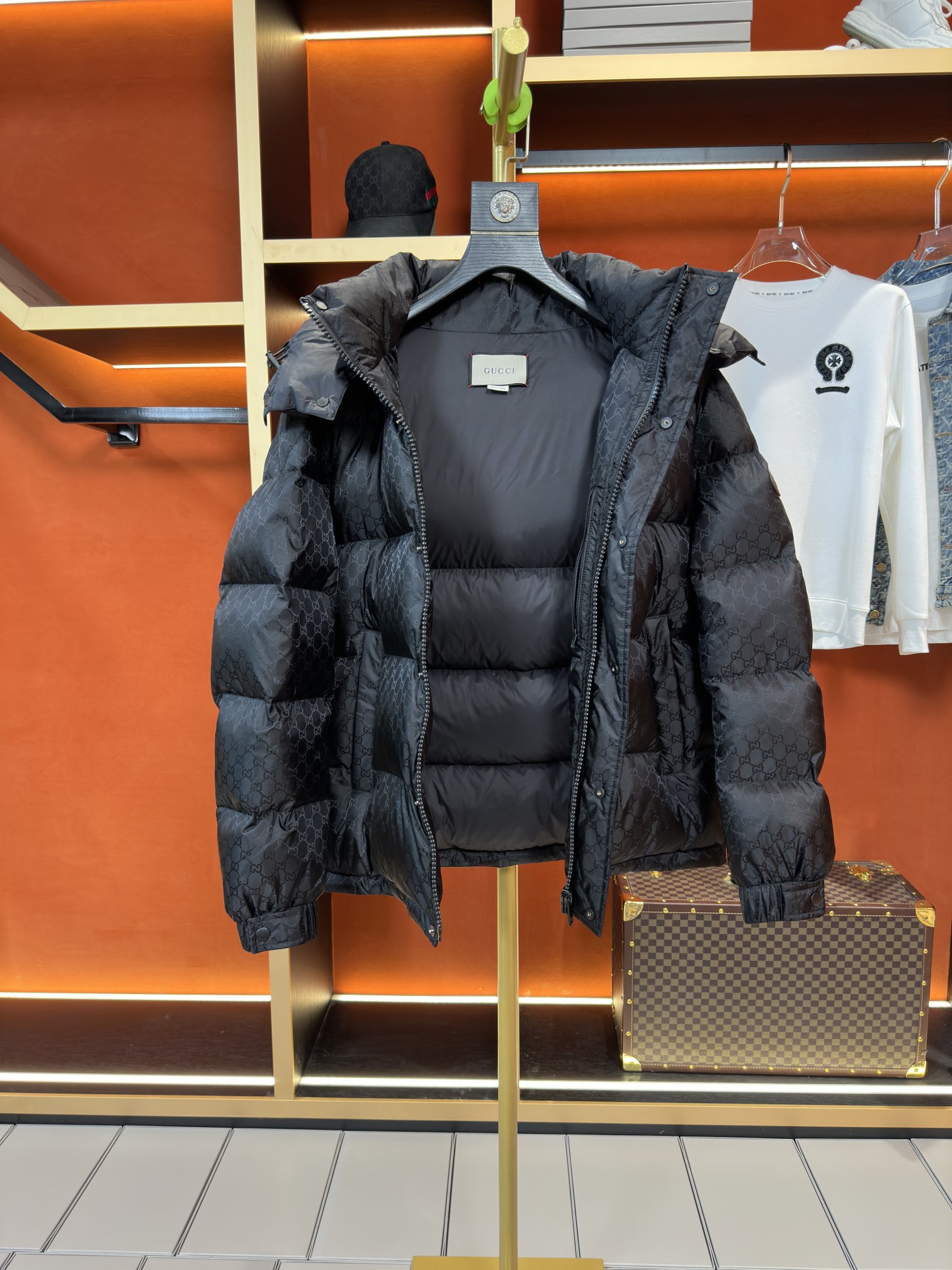 Guangzhou high-quality Gucci autumn/winter down jacket, 1:1 custom, 90% white duck down, unisex sizes M-XXXL.-Big cat