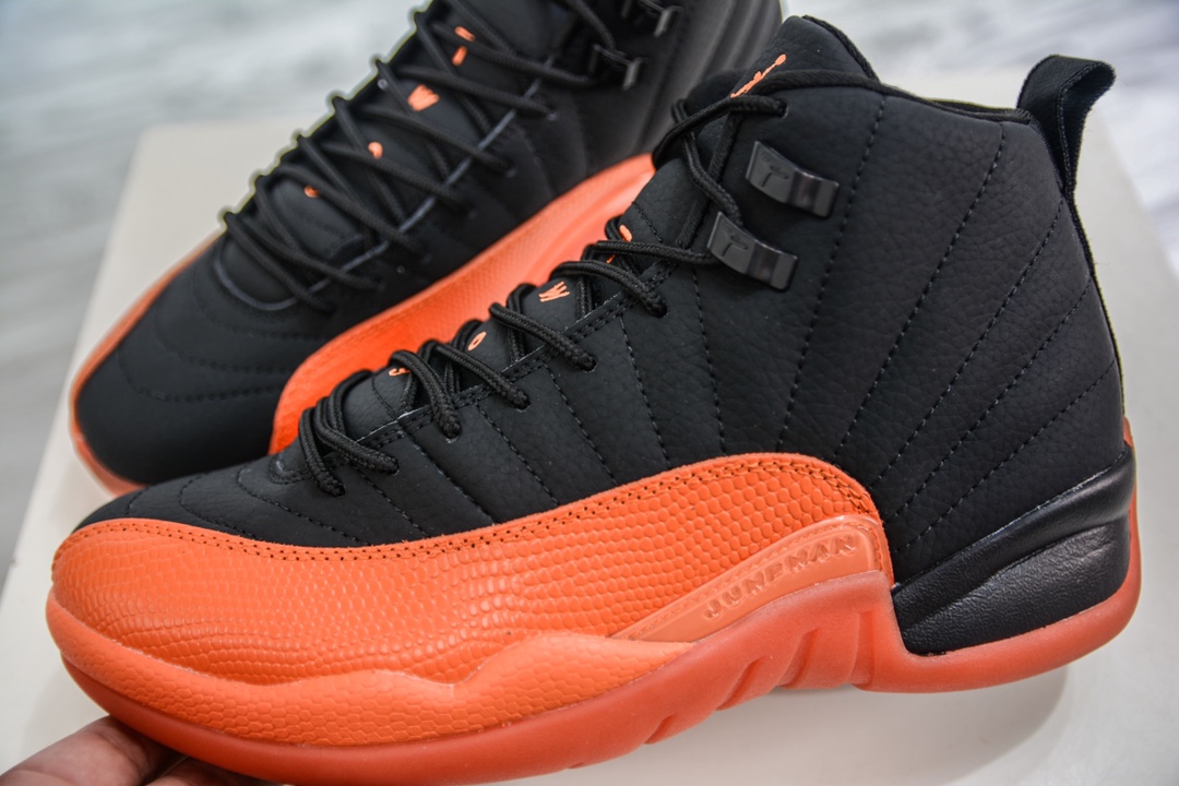 YH纯原 Air Jordan 12 “Brilliant Orange” 橘黑 AJ12乔12 男子文化篮球鞋 FD9101-081