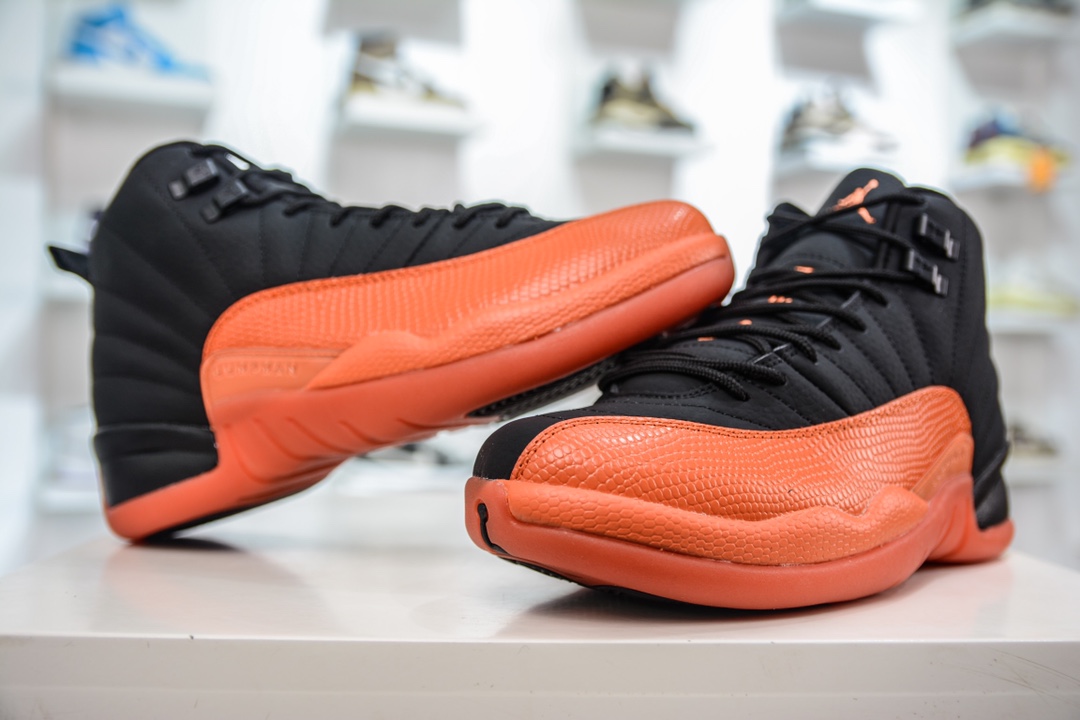 YH纯原 Air Jordan 12 “Brilliant Orange” 橘黑 AJ12乔12 男子文化篮球鞋 FD9101-081