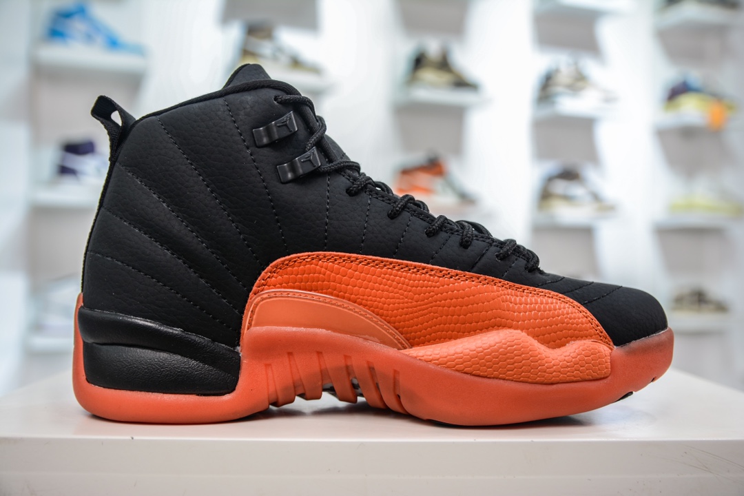 YH纯原 Air Jordan 12 “Brilliant Orange” 橘黑 AJ12乔12 男子文化篮球鞋 FD9101-081