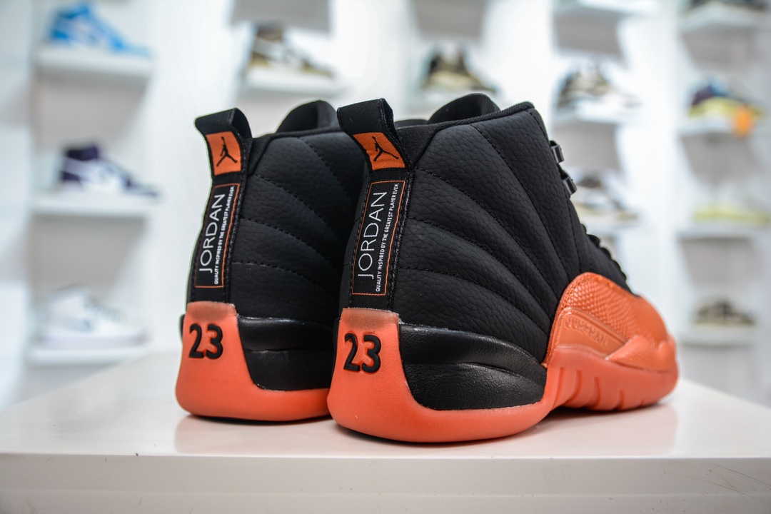 YH纯原 Air Jordan 12 “Brilliant Orange” 橘黑 AJ12乔12 男子文化篮球鞋 FD9101-081