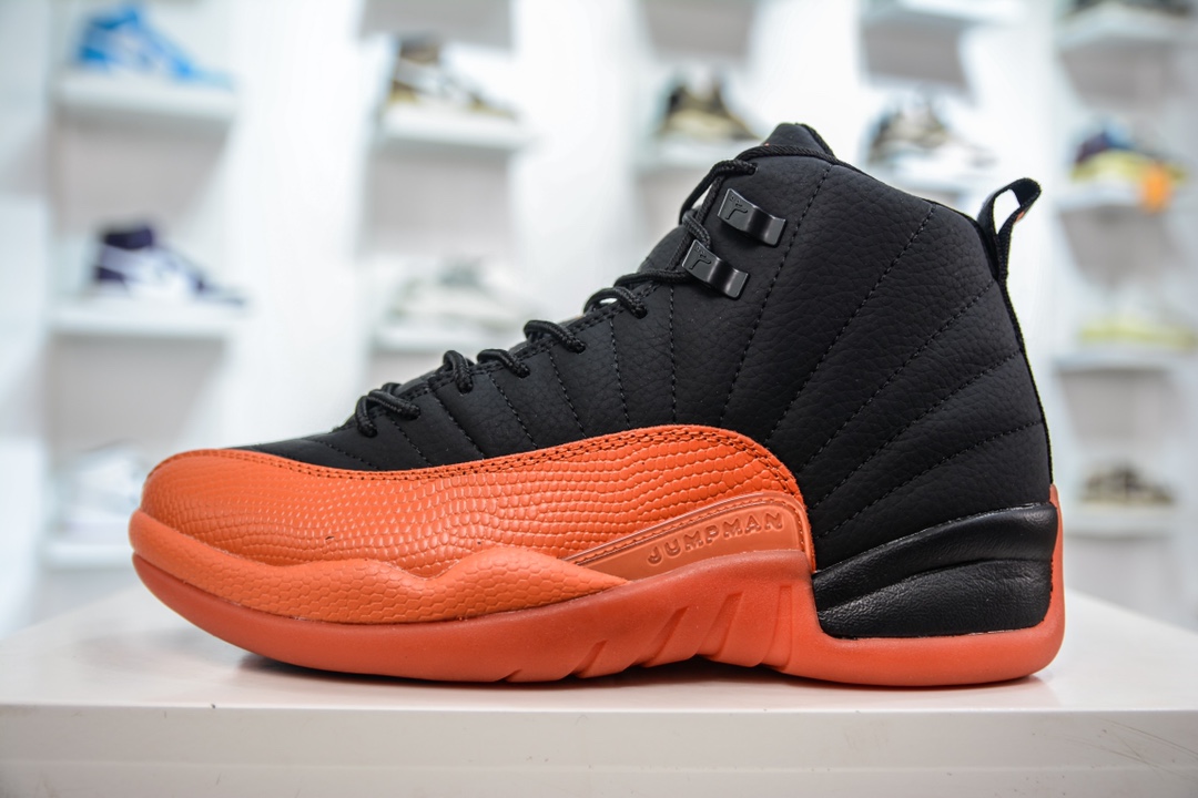 YH纯原 Air Jordan 12 “Brilliant Orange” 橘黑 AJ12乔12 男子文化篮球鞋 FD9101-081