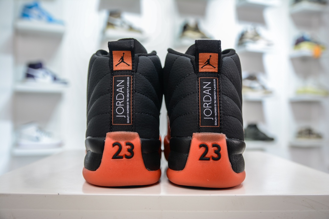 YH纯原 Air Jordan 12 “Brilliant Orange” 橘黑 AJ12乔12 男子文化篮球鞋 FD9101-081