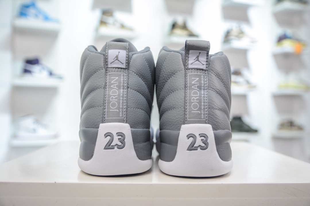 YH纯原 Air Jordan 12 “Stealth” 灰白 AJ12乔12 男子文化篮球鞋 CT8013-015