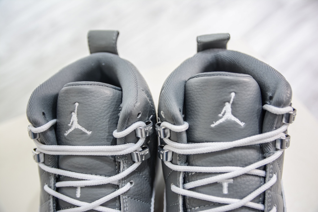 YH纯原 Air Jordan 12 “Stealth” 灰白 AJ12乔12 男子文化篮球鞋 CT8013-015