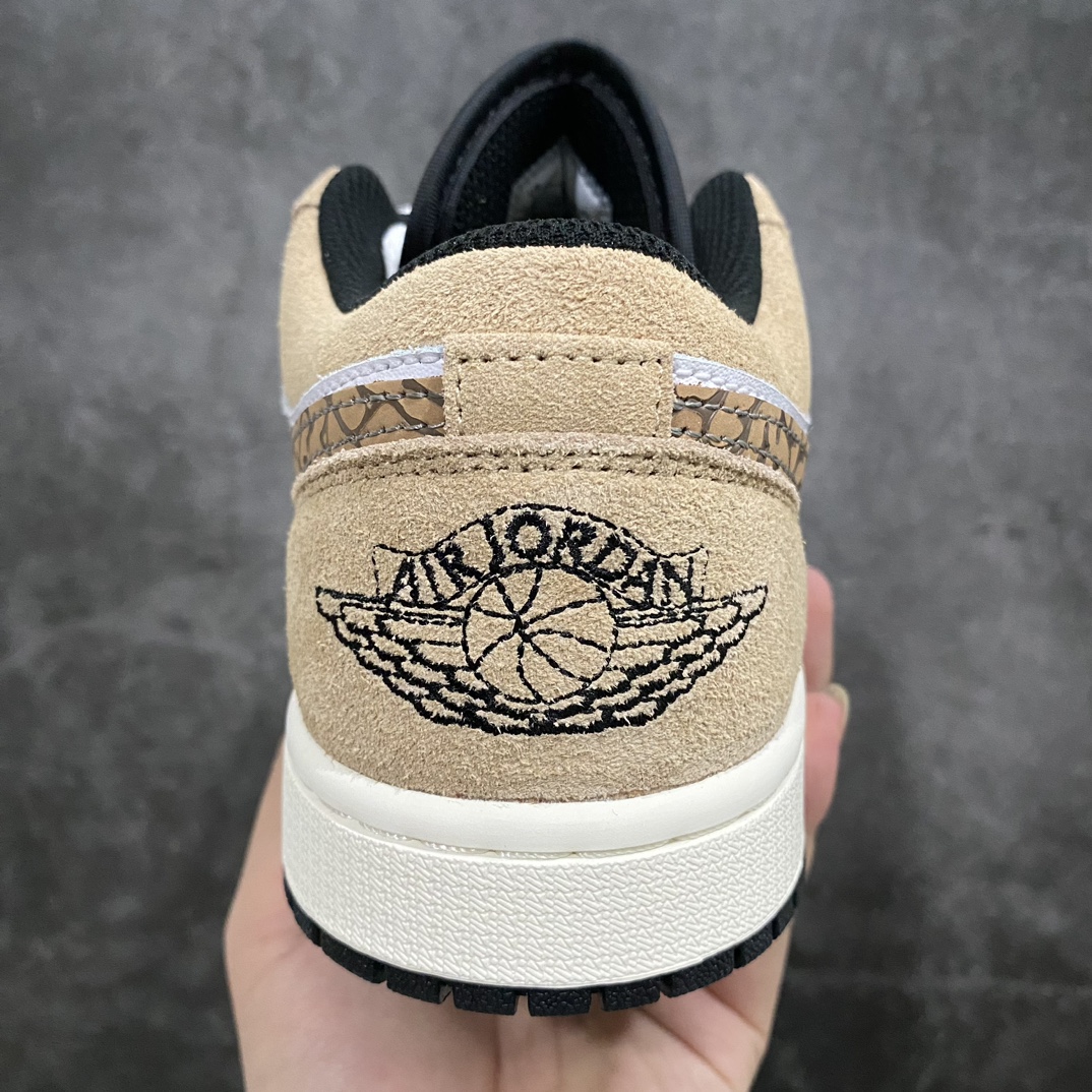 图片[4]-【DT纯原】Air Jordan AJ1 Low 低帮 白棕色 DZ4130-201终端优势供应 市面中低帮最具代表性版本没有之一 口碑大厂出品 品控大底版型不断改良更新 全套原纸板楦头开发 确保原汁原味 完美呈现版型 完美零毛边处理 原厂内置全掌气垫 价格定位良心 平台专用代工流水线出品 一眼公司既视感 拿到手的一瞬间就与众不同 碾压市面所有版本 全部原鞋开发 每一个配色都会采购原鞋确认细节 打破市面看图做货无好货之说  尺码：40 40.5 41 42 42.5 43 44 44.5 45 46-莆田鞋批发中心