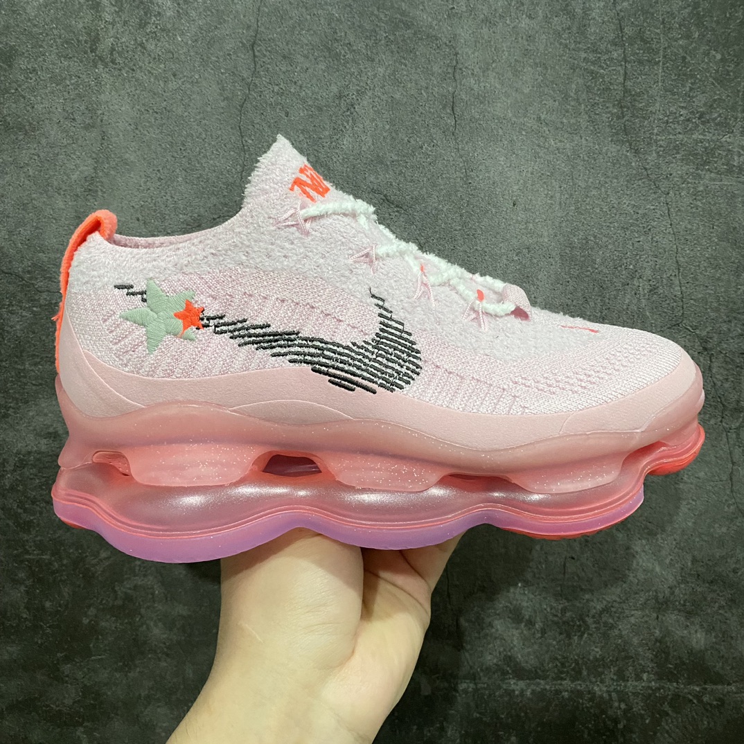 【YH版本】NK Air Max Scorpion Flyknit 天蝎座系列2022款超级大气垫系列前卫增高低帮休闲运动慢跑鞋 女款粉色 FN8925-696nn目前市场最好的版本 区别通货便宜版本n SIZE：35.5 36 36.5 37.5 38 38.5 39 40n-莆田鞋批发中心