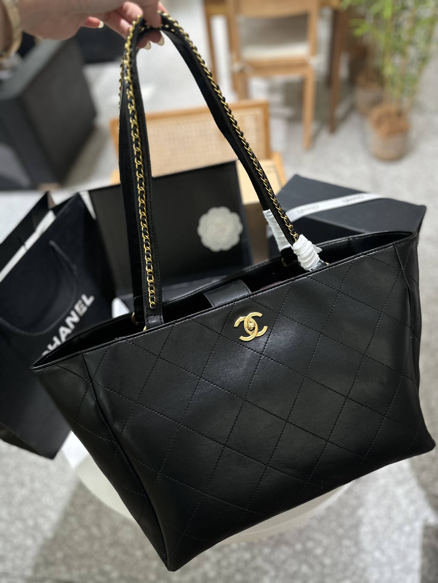 Chanel Sacs Cabas Noir