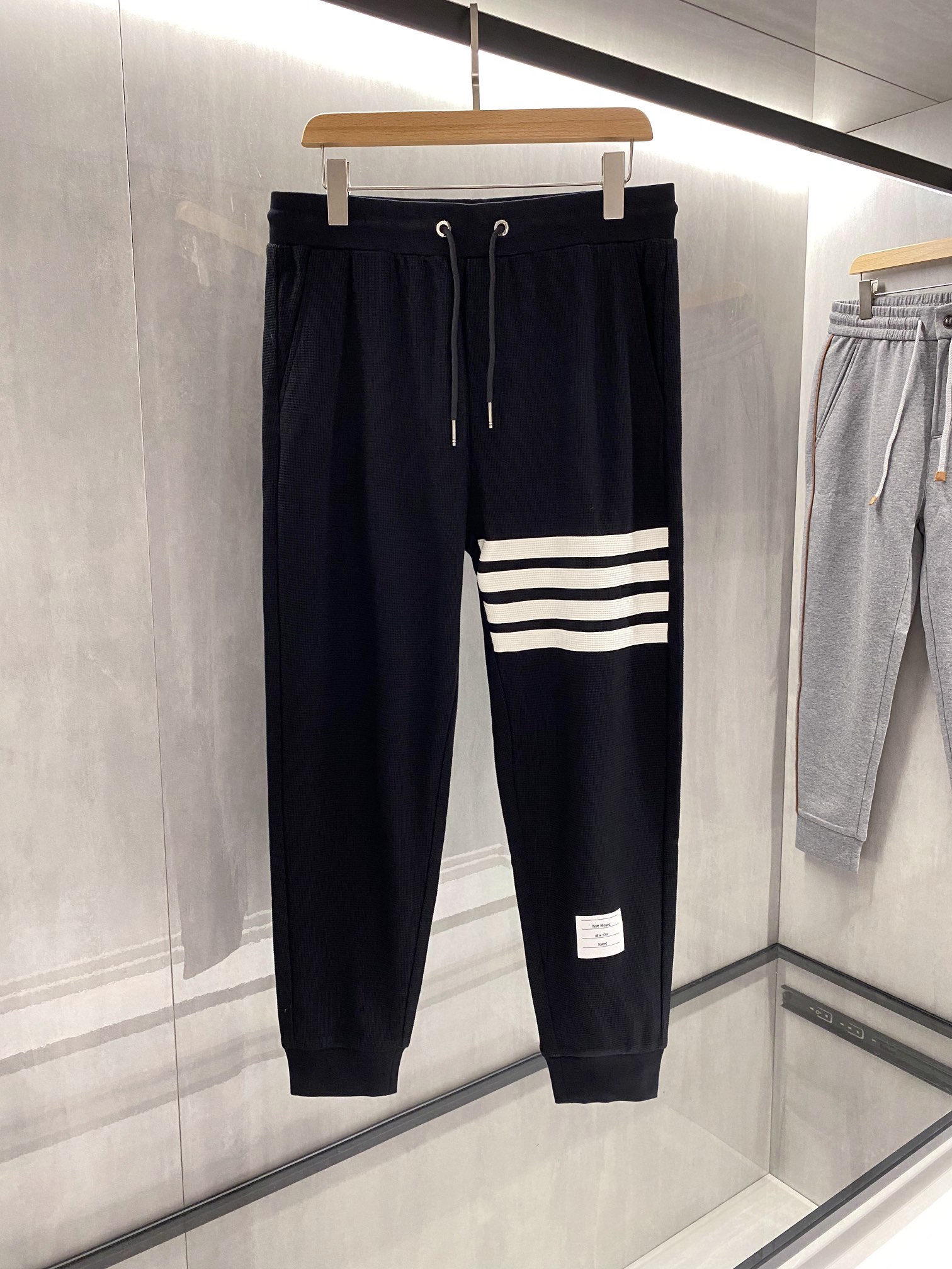 Thom Browne Clothing Pants & Trousers Black Brown Cotton Fashion Casual