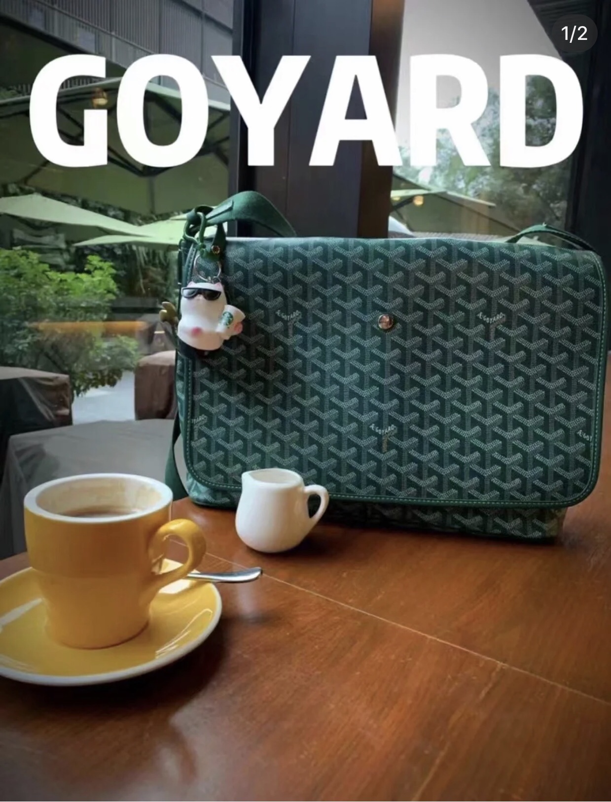 NO:199053,Green upper body picture, Goya19860909绿色上身图,戈雅,Bag