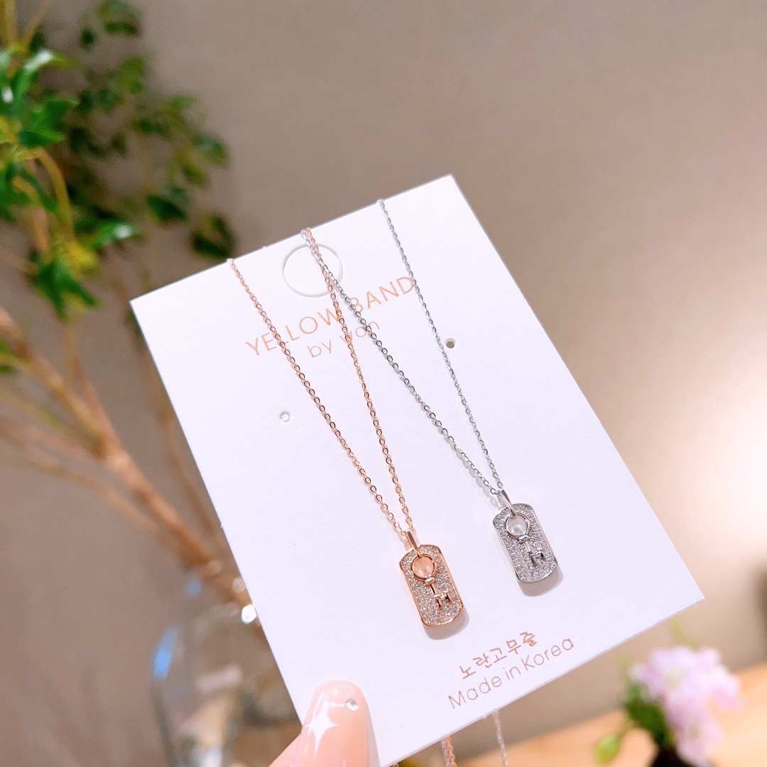 Massivsilber Kette Mädchenhaft Abschluss Gold