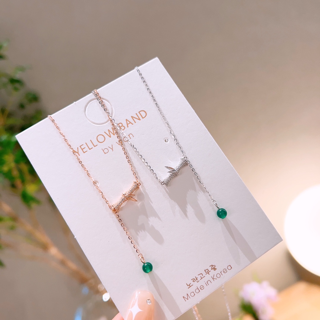 Nickel Free Silver Necklace Korean Style Bestie Gift Silver