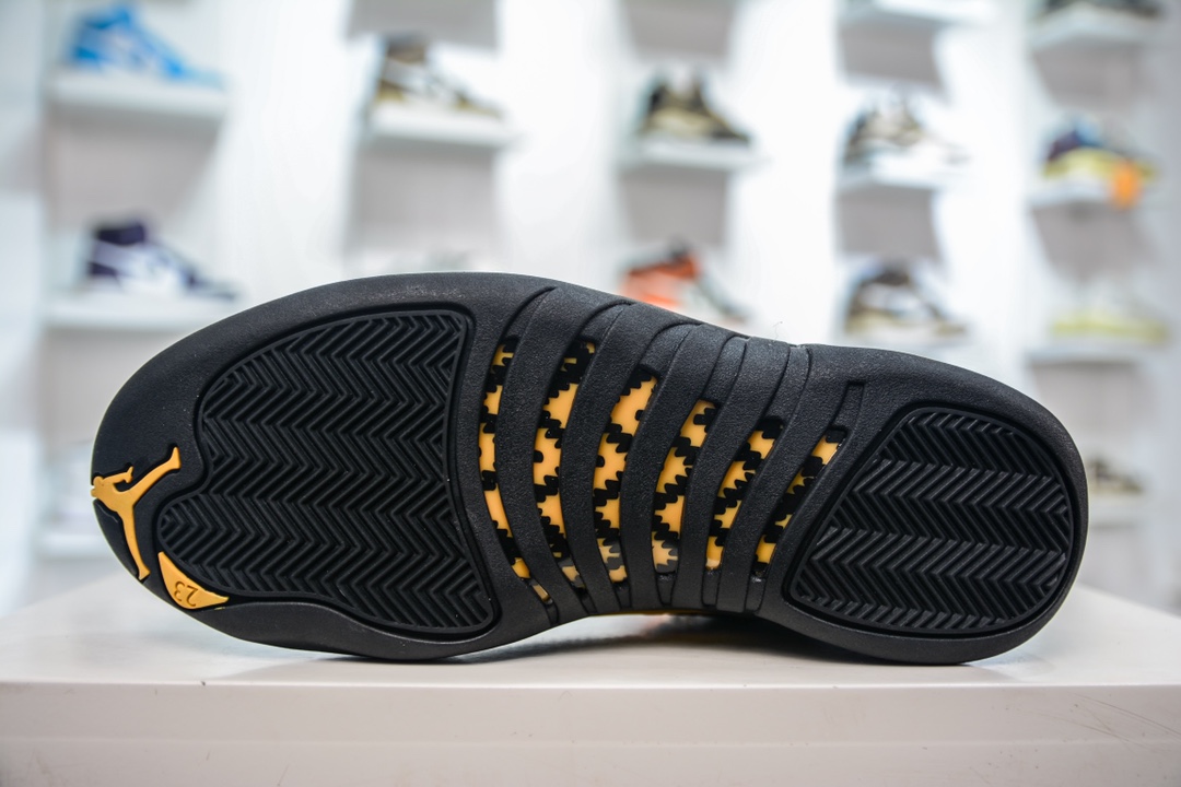 YH纯原 Air Jordan 12 Retro “Black Taxi” 黑金 AJ12乔12 男子文化篮球鞋 CT8013-071