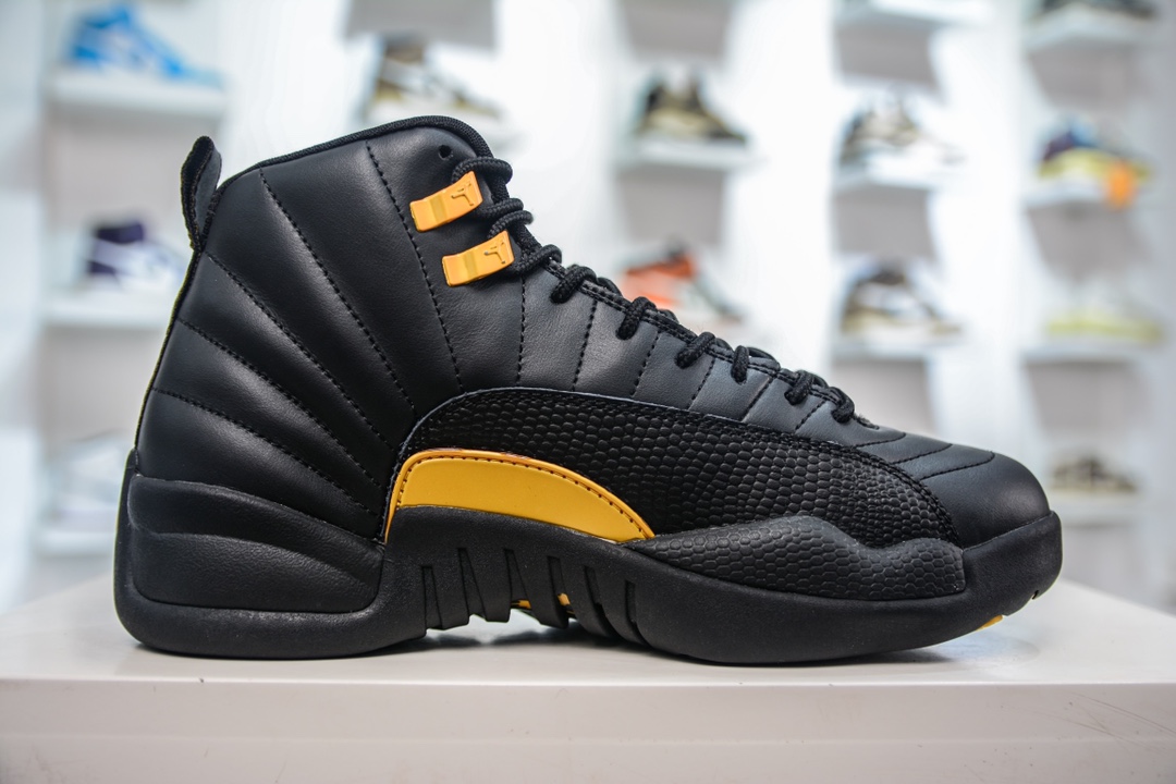 YH纯原 Air Jordan 12 Retro “Black Taxi” 黑金 AJ12乔12 男子文化篮球鞋 CT8013-071