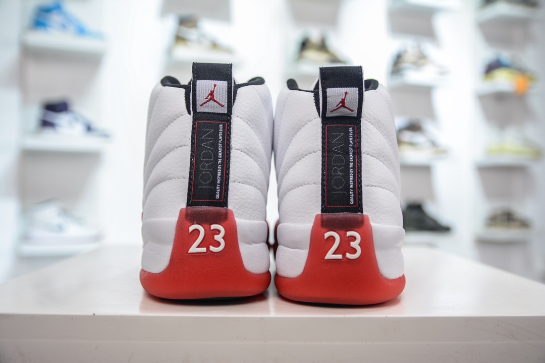 YH pure original Air Jordan 12 Retro ”Cherry” cherry white and red AJ12 Joe 12 men's cultural basketball shoes CT8013-116