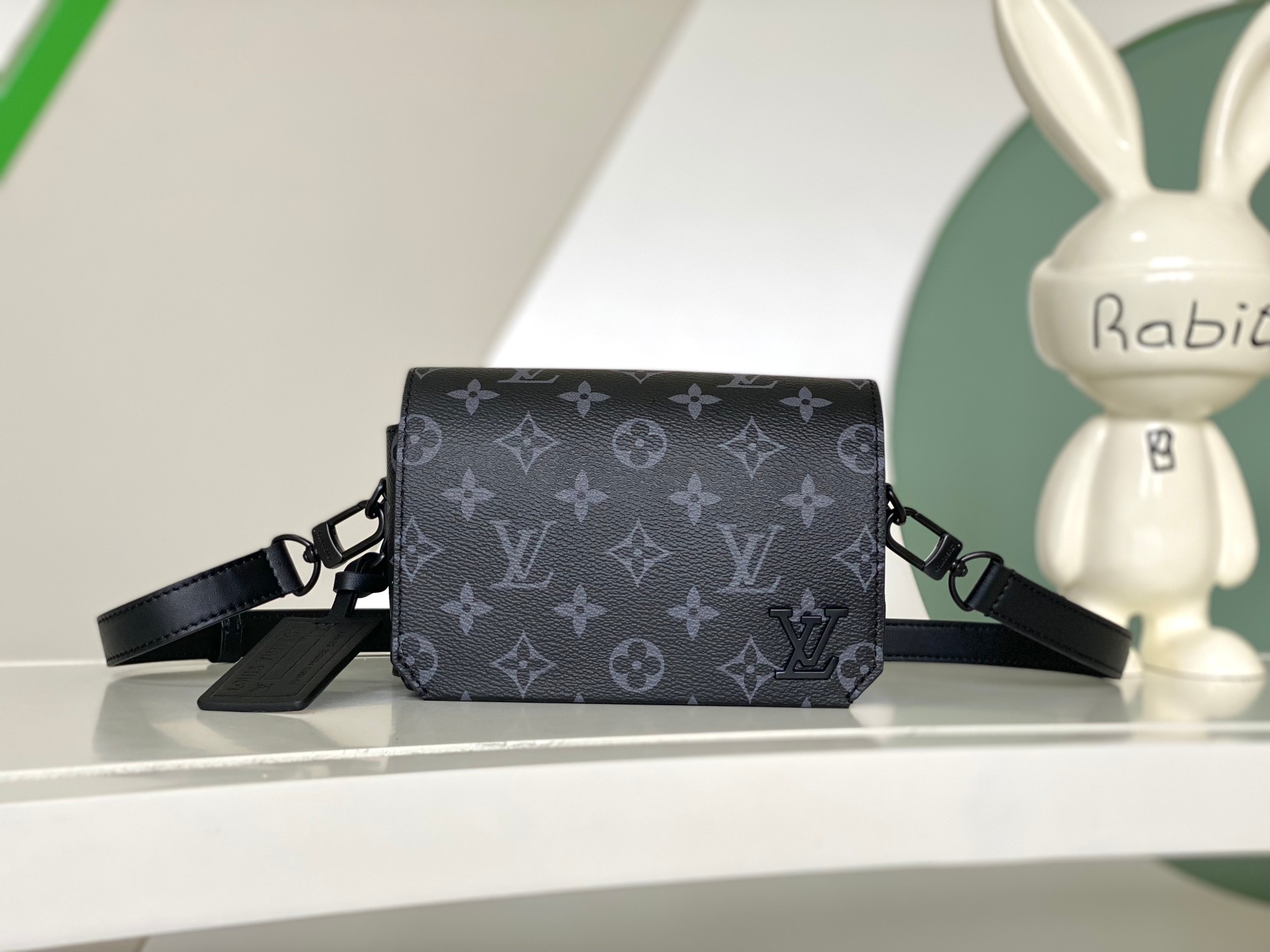 Louis Vuitton Bags Handbags Black Monogram Eclipse Cowhide Fabric Mini M82085