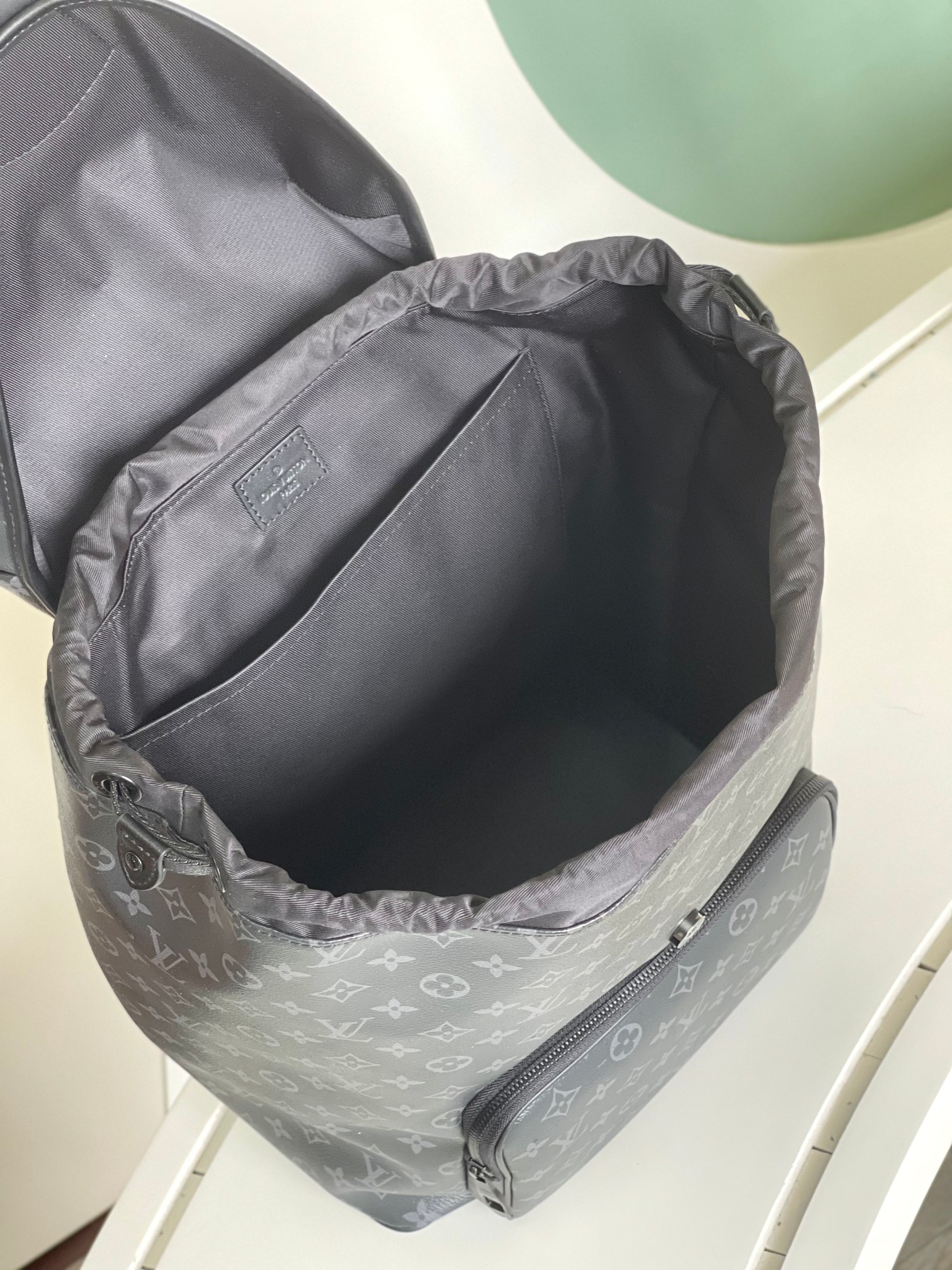 This Montsouris backpack is crafted from Monogram Eclipse canvas with - Bag 8