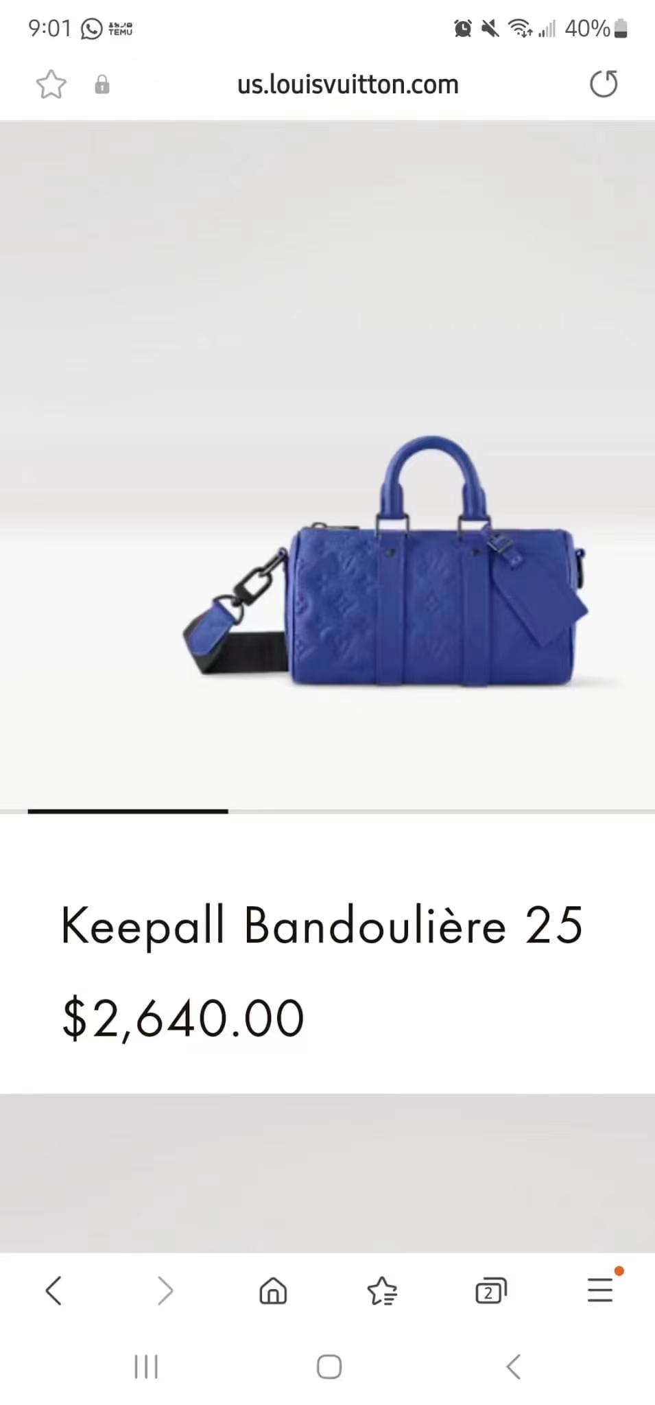 770 M23129 M23163 M20900 Keepall Bandoulière 25 手袋选用 Monogram 压纹粒面 Taurillon 皮革