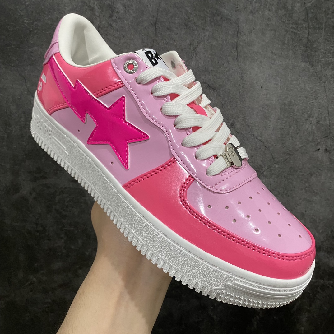 [Version C] Bape Sta To Low Star Style Ape Head Classic Low-Top Sports Casual Sneakers Pink