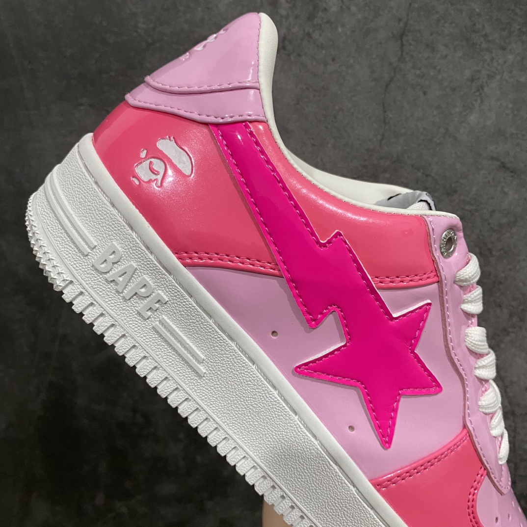 [Version C] Bape Sta To Low Star Style Ape Head Classic Low-Top Sports Casual Sneakers Pink