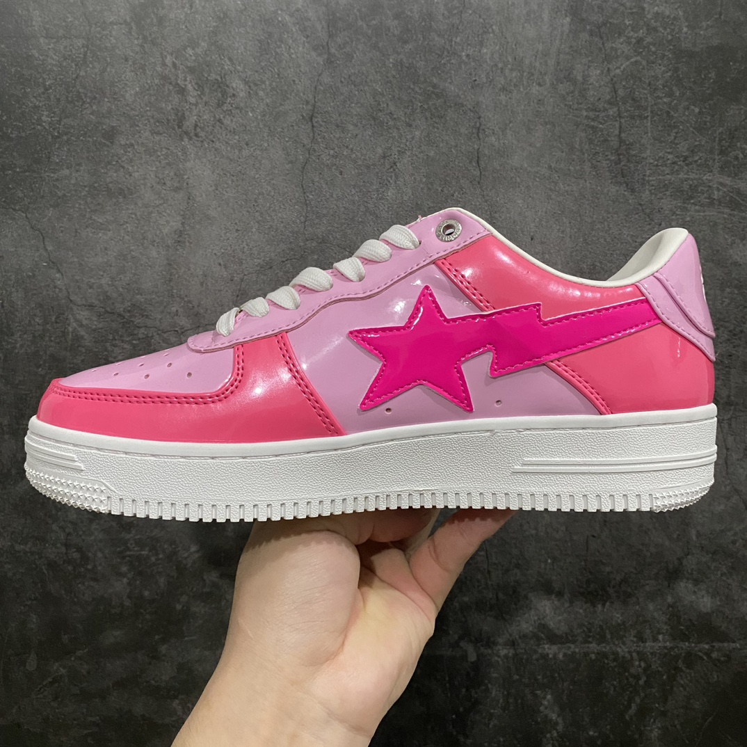 [Version C] Bape Sta To Low Star Style Ape Head Classic Low-Top Sports Casual Sneakers Pink