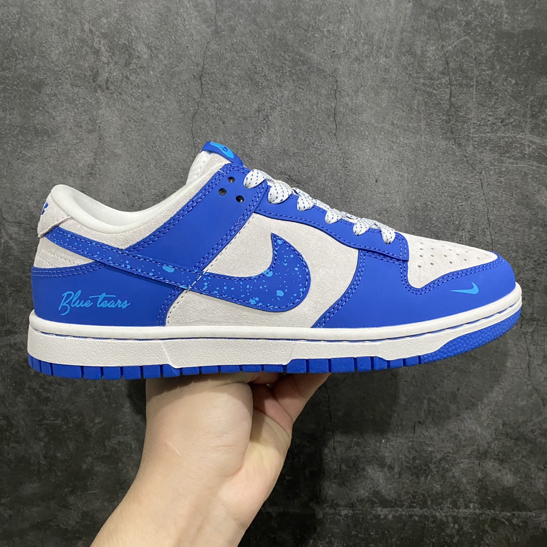 【定制版】Nk SB Dunk Low 蓝眼泪 周年高端定制低帮休闲板鞋 FC1688-114n定制鞋盒 大厂纯原品质出货超高清洁度 皮料切割干净无任何毛边 细节完美  尺码：36 36.5 37.5 38 38.5 39 40 40.5 41 42 42.5 43 44 44.5 45-莆田鞋批发中心