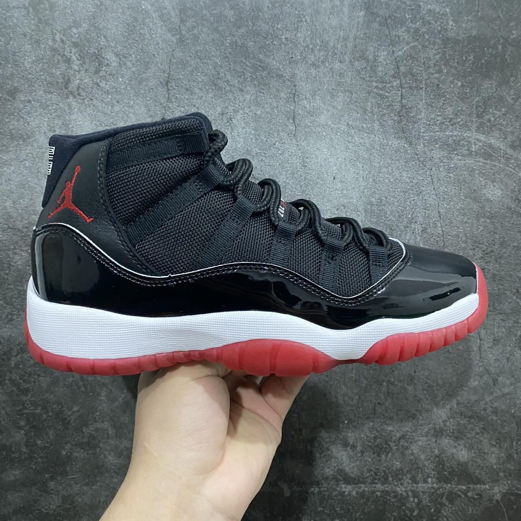 【莞产纯原】Air Jordan 11  Aj11黑红GS女鞋n东莞原厂渠道 市场最好的ga女鞋版本没有之一n正确原厂碳板 完美鞋型 原厂皮料 细节完美 货号：378037-061 尺码：36-40（us4-us7）-莆田鞋批发中心