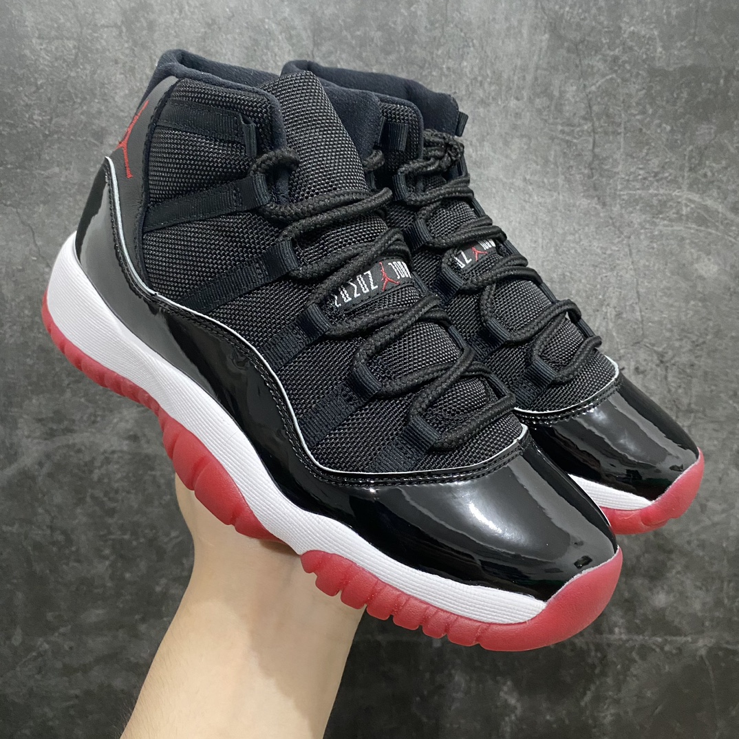 【莞产纯原】Air Jordan 11  Aj11黑红GS女鞋n东莞原厂渠道 市场最好的ga女鞋版本没有之一n正确原厂碳板 完美鞋型 原厂皮料 细节完美 货号：378037-061 尺码：36-40（us4-us7）-莆田鞋批发中心