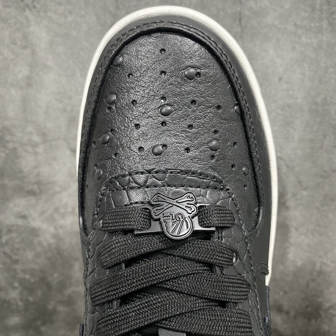 [Pure original C version] NBHD/NEIGHBORHOOD x BAPE Sta Low Flash Star Series Low-top Classic Retro Casual Sports Sneakers ”Crocodile Leather Black and White Bone” 001FW-J231-901