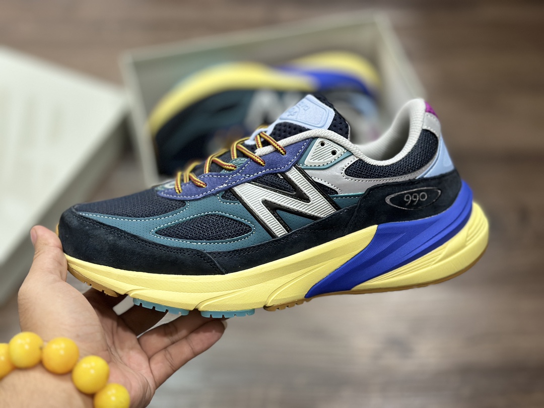 260 纯原版新配色 New Balance M990AC6 新百伦NB990V6 黑灰慢跑鞋