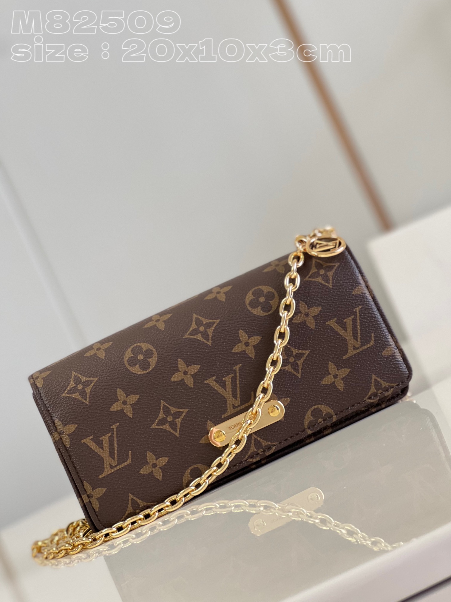 لويس فيتون محفظة الجيب ا > ? أبيض . Monogram Canvas قماش Vintage سلسلة M82509